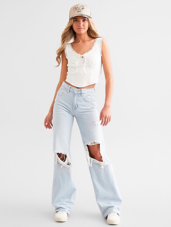 Free People Denim - Free People We The Free Tinsley Baggy High Rise Straight Jean Sz.26